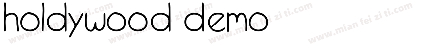 holdywood Demo字体转换